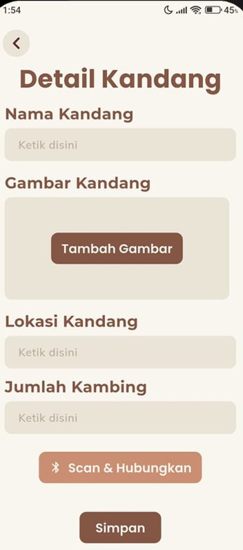 Mbelys App - Detail Kandang Setup